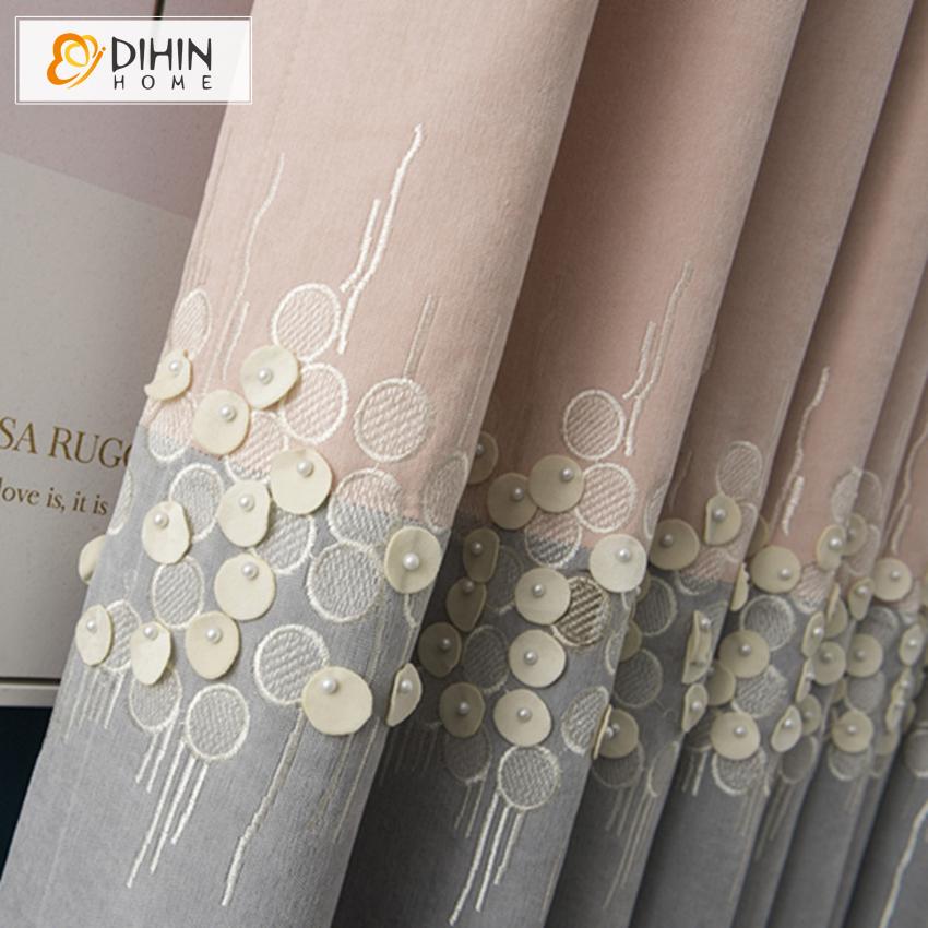 DIHIN HOME Cartoon Children Room Pink Embroidered Curtain Luxury Valance ,Blackout Curtains Grommet Window Curtain for Living Room ,52x84-inch,1 Panel Roman Shades Curtains Window Blinds custom curtains blackout curtains curtains for living room sheer curtains curtain fabric linen curtains kitchen curtains velvet curtains pinch pleat curtains bay window curtains outdoor curtains pleated curtains floral curtains dining room curtains kitchen valances drapes for bedroom patio curtains nursery curtains grommet 