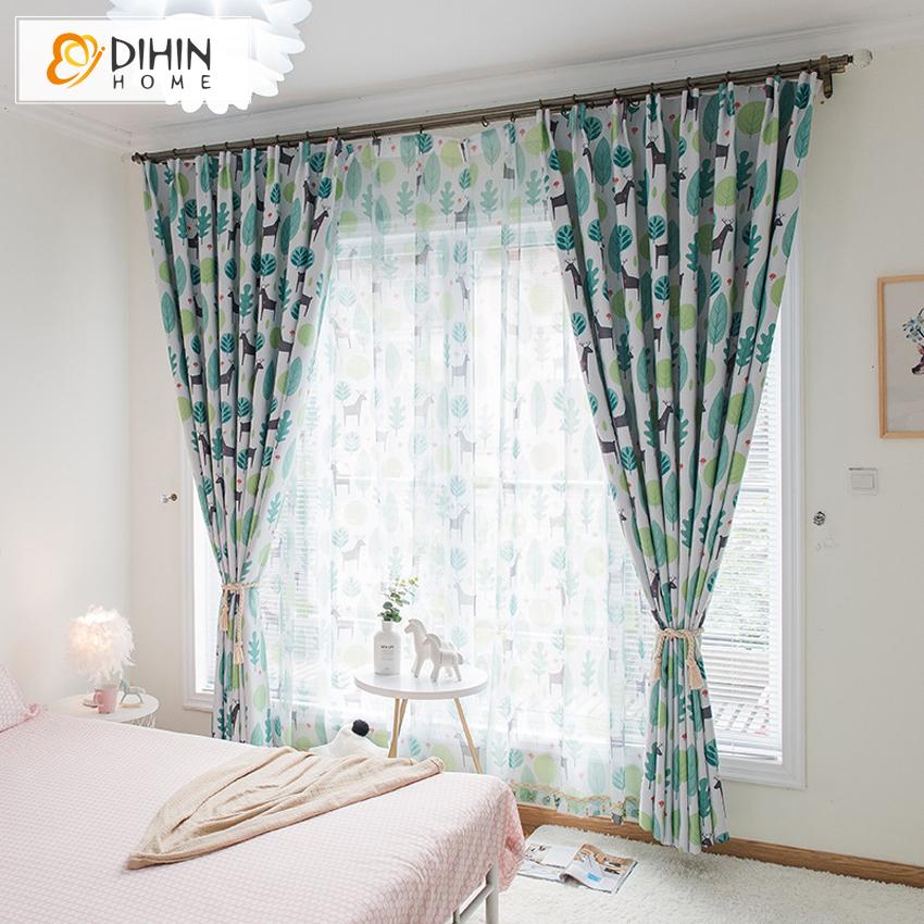 DIHIN HOME Cartoon Children Room Printed Curtain ,Blackout Grommet Window Curtain for Living Room ,52x63-inch,1 Panel Roman Shades Curtains Window Blinds custom curtains blackout curtains curtains for living room sheer curtains curtain fabric linen curtains kitchen curtains velvet curtains pinch pleat curtains bay window curtains outdoor curtains pleated curtains floral curtains dining room curtains kitchen valances drapes for bedroom patio curtains nursery curtains grommet curtains