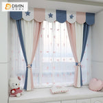 DIHIN HOME Cartoon Children Room Three Colors Printed Curtain With Valance,Blackout Curtains Grommet Window Curtain for Living Room ,52x84-inch,1 Panel Roman Shades Window Curtains Curtains Window Blinds Curtains Drapes linen drapery curtains and drapes windows drapes custom curtains blackout curtains curtains for living room window shades sheer curtains curtain fabric window treatments custom drapery