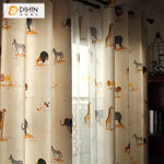 DIHIN HOME Cartoon Children Room Zoo Animals Printed,Blackout Curtains Grommet Window Curtain for Living Room ,52x63-inch,1 Panel Roman Shades Curtains Window Blinds custom curtains blackout curtains curtains for living room sheer curtains curtain fabric linen curtains kitchen curtains velvet curtains pinch pleat curtains bay window curtains outdoor curtains pleated curtains floral curtains dining room curtains kitchen valances drapes for bedroom patio curtains nursery curtains grommet curtains