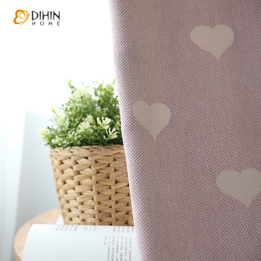 DIHIN HOME Cartoon Chilidren Pink Heart Jacquard,Blackout Grommet Window Curtain for Living Room ,52x63-inch,1 Panel Roman Shades Curtains Window Blinds custom curtains blackout curtains curtains for living room sheer curtains curtain fabric linen curtains kitchen curtains velvet curtains pinch pleat curtains bay window curtains outdoor curtains pleated curtains floral curtains dining room curtains kitchen valances drapes for bedroom patio curtains nursery curtains grommet curtains