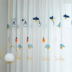 DIHIN HOME Cartoon Colorful Chandelier Embroidered Sheer Curtain, Grommet Window Curtain for Living Room ,52x63-inch,1 Panel Roman Shades Curtains Window Blinds custom curtains blackout curtains curtains for living room sheer curtains curtain fabric linen curtains kitchen curtains velvet curtains pinch pleat curtains bay window curtains outdoor curtains pleated curtains floral curtains dining room curtains kitchen valances drapes for bedroom patio curtains nursery curtains grommet curtains