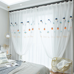 DIHIN HOME Cartoon Colorful Chandelier Embroidered Sheer Curtain, Grommet Window Curtain for Living Room ,52x63-inch,1 Panel Roman Shades Curtains Window Blinds custom curtains blackout curtains curtains for living room sheer curtains curtain fabric linen curtains kitchen curtains velvet curtains pinch pleat curtains bay window curtains outdoor curtains pleated curtains floral curtains dining room curtains kitchen valances drapes for bedroom patio curtains nursery curtains grommet curtains