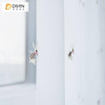 DIHIN HOME Cartoon Cotton Linen Embroidered Curtains，Blackout Grommet Window Curtain for Living Room ,52x63-inch,1 Panel Roman Shades Curtains Window Blinds custom curtains blackout curtains curtains for living room sheer curtains curtain fabric linen curtains kitchen curtains velvet curtains pinch pleat curtains bay window curtains outdoor curtains pleated curtains floral curtains dining room curtains kitchen valances drapes for bedroom patio curtains nursery curtains grommet curtains