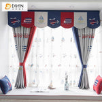 DIHIN HOME Cartoon Embroidered Curtain With Valance,Blackout Curtains Grommet Window Curtain for Living Room ,52x84-inch,1 Panel Roman Shades Curtains Window Blinds custom curtains blackout curtains curtains for living room sheer curtains curtain fabric linen curtains kitchen curtains velvet curtains pinch pleat curtains bay window curtains outdoor curtains pleated curtains floral curtains dining room curtains kitchen valances drapes for bedroom patio curtains nursery curtains grommet curtains