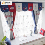 DIHIN HOME Cartoon Embroidered Curtain With Valance,Blackout Curtains Grommet Window Curtain for Living Room ,52x84-inch,1 Panel Roman Shades Curtains Window Blinds custom curtains blackout curtains curtains for living room sheer curtains curtain fabric linen curtains kitchen curtains velvet curtains pinch pleat curtains bay window curtains outdoor curtains pleated curtains floral curtains dining room curtains kitchen valances drapes for bedroom patio curtains nursery curtains grommet curtains