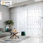 DIHIN HOME Cartoon Embroidered Flamingo Sheer Curtain, Grommet Window Curtain for Living Room ,52x63-inch,1 Panel Roman Shades Curtains Window Blinds custom curtains blackout curtains curtains for living room sheer curtains curtain fabric linen curtains kitchen curtains velvet curtains pinch pleat curtains bay window curtains outdoor curtains pleated curtains floral curtains dining room curtains kitchen valances drapes for bedroom patio curtains nursery curtains grommet curtains