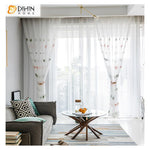 DIHIN HOME Cartoon Embroidered Flamingo Sheer Curtain, Grommet Window Curtain for Living Room ,52x63-inch,1 Panel Roman Shades Curtains Window Blinds custom curtains blackout curtains curtains for living room sheer curtains curtain fabric linen curtains kitchen curtains velvet curtains pinch pleat curtains bay window curtains outdoor curtains pleated curtains floral curtains dining room curtains kitchen valances drapes for bedroom patio curtains nursery curtains grommet curtains
