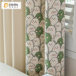 DIHIN HOME Cartoon Fashion Printed,Blackout Grommet Window Curtain for Living Room ,52x63-inch,1 Panel Roman Shades Curtains Window Blinds custom curtains blackout curtains curtains for living room sheer curtains curtain fabric linen curtains kitchen curtains velvet curtains pinch pleat curtains bay window curtains outdoor curtains pleated curtains floral curtains dining room curtains kitchen valances drapes for bedroom patio curtains nursery curtains grommet curtains