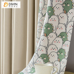 DIHIN HOME Cartoon Fashion Printed,Blackout Grommet Window Curtain for Living Room ,52x63-inch,1 Panel Roman Shades Curtains Window Blinds custom curtains blackout curtains curtains for living room sheer curtains curtain fabric linen curtains kitchen curtains velvet curtains pinch pleat curtains bay window curtains outdoor curtains pleated curtains floral curtains dining room curtains kitchen valances drapes for bedroom patio curtains nursery curtains grommet curtains