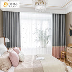 DIHIN HOME Cartoon Grey and Pink Curtains With Flower Lace,Blackout Grommet Window Curtain for Living Room ,52x63-inch,1 Panel Roman Shades Curtains Window Blinds custom curtains blackout curtains curtains for living room sheer curtains curtain fabric linen curtains kitchen curtains velvet curtains pinch pleat curtains bay window curtains outdoor curtains pleated curtains floral curtains dining room curtains kitchen valances drapes for bedroom patio curtains nursery curtains grommet curtains