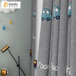 DIHIN HOME Cartoon Grey Color Embroidered Cars,Blackout Curtains Grommet Window Curtain for Living Room ,52x63-inch,1 Panel Roman Shades Curtains Window Blinds custom curtains blackout curtains curtains for living room sheer curtains curtain fabric linen curtains kitchen curtains velvet curtains pinch pleat curtains bay window curtains outdoor curtains pleated curtains floral curtains dining room curtains kitchen valances drapes for bedroom patio curtains nursery curtains grommet curtains