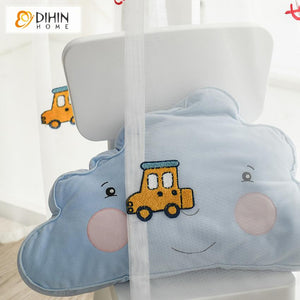 DIHIN HOME Cartoon Grey Color Embroidered Cars,Blackout Curtains Grommet Window Curtain for Living Room ,52x63-inch,1 Panel Roman Shades Curtains Window Blinds custom curtains blackout curtains curtains for living room sheer curtains curtain fabric linen curtains kitchen curtains velvet curtains pinch pleat curtains bay window curtains outdoor curtains pleated curtains floral curtains dining room curtains kitchen valances drapes for bedroom patio curtains nursery curtains grommet curtains