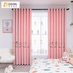DIHIN HOME Cartoon House Pink Color Embroidered Curtains,Grommet Window Curtain for Living Room ,52x63-inch,1 Panel Roman Shades Curtains Window Blinds custom curtains blackout curtains curtains for living room sheer curtains curtain fabric linen curtains kitchen curtains velvet curtains pinch pleat curtains bay window curtains outdoor curtains pleated curtains floral curtains dining room curtains kitchen valances drapes for bedroom patio curtains nursery curtains grommet curtains