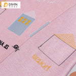 DIHIN HOME Cartoon House Pink Color Embroidered Curtains,Grommet Window Curtain for Living Room ,52x63-inch,1 Panel Roman Shades Curtains Window Blinds custom curtains blackout curtains curtains for living room sheer curtains curtain fabric linen curtains kitchen curtains velvet curtains pinch pleat curtains bay window curtains outdoor curtains pleated curtains floral curtains dining room curtains kitchen valances drapes for bedroom patio curtains nursery curtains grommet curtains