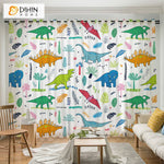 DIHIN HOME Cartoon Little Dinosaur Printed,Blackout Curtains Grommet Window Curtain for Living Room ,52x84-inch,1 Panel Roman Shades Curtains Window Blinds custom curtains blackout curtains curtains for living room sheer curtains curtain fabric linen curtains kitchen curtains velvet curtains pinch pleat curtains bay window curtains outdoor curtains pleated curtains floral curtains dining room curtains kitchen valances drapes for bedroom patio curtains nursery curtains grommet curtains
