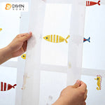 DIHIN HOME Cartoon Little Fish Embroidered Sheer Curtain, Grommet Window Curtain for Living Room ,52x63-inch,1 Panel Roman Shades Curtains Window Blinds custom curtains blackout curtains curtains for living room sheer curtains curtain fabric linen curtains kitchen curtains velvet curtains pinch pleat curtains bay window curtains outdoor curtains pleated curtains floral curtains dining room curtains kitchen valances drapes for bedroom patio curtains nursery curtains grommet curtains
