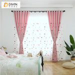 DIHIN HOME Cartoon Lovely Heart Embroidered,Blackout Grommet Window Curtain for Living Room ,52x63-inch,1 Panel Roman Shades Curtains Window Blinds custom curtains blackout curtains curtains for living room sheer curtains curtain fabric linen curtains kitchen curtains velvet curtains pinch pleat curtains bay window curtains outdoor curtains pleated curtains floral curtains dining room curtains kitchen valances drapes for bedroom patio curtains nursery curtains grommet curtains