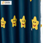 DIHIN HOME Cartoon Lovely Smile Embroidered Curtain ,Blackout Curtains Grommet Window Curtain for Living Room ,52x84-inch,1 Panel Roman Shades Curtains Window Blinds custom curtains blackout curtains curtains for living room sheer curtains curtain fabric linen curtains kitchen curtains velvet curtains pinch pleat curtains bay window curtains outdoor curtains pleated curtains floral curtains dining room curtains kitchen valances drapes for bedroom patio curtains nursery curtains grommet curtains