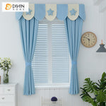 DIHIN HOME Cartoon Lucky Stars Blue Curtain With Valance,Blackout Curtains Grommet Window Curtain for Living Room ,52x84-inch,1 Panel Roman Shades Curtains Window Blinds custom curtains blackout curtains curtains for living room sheer curtains curtain fabric linen curtains kitchen curtains velvet curtains pinch pleat curtains bay window curtains outdoor curtains pleated curtains floral curtains dining room curtains kitchen valances drapes for bedroom patio curtains nursery curtains grommet curtains