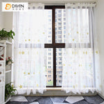 DIHIN HOME Cartoon Lucky Stars Embroidered,Grommet Window Sheer Curtain for Living Room ,52x63-inch,1 Panel Roman Shades Curtains Window Blinds custom curtains blackout curtains curtains for living room sheer curtains curtain fabric linen curtains kitchen curtains velvet curtains pinch pleat curtains bay window curtains outdoor curtains pleated curtains floral curtains dining room curtains kitchen valances drapes for bedroom patio curtains nursery curtains grommet curtains