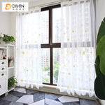 DIHIN HOME Cartoon Lucky Stars Embroidered,Grommet Window Sheer Curtain for Living Room ,52x63-inch,1 Panel Roman Shades Curtains Window Blinds custom curtains blackout curtains curtains for living room sheer curtains curtain fabric linen curtains kitchen curtains velvet curtains pinch pleat curtains bay window curtains outdoor curtains pleated curtains floral curtains dining room curtains kitchen valances drapes for bedroom patio curtains nursery curtains grommet curtains