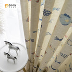 DIHIN HOME Cartoon Ocean Little Fish Curtains，Blackout Grommet Window Curtain for Living Room ,52x63-inch,1 Panel Roman Shades Curtains Window Blinds custom curtains blackout curtains curtains for living room sheer curtains curtain fabric linen curtains kitchen curtains velvet curtains pinch pleat curtains bay window curtains outdoor curtains pleated curtains floral curtains dining room curtains kitchen valances drapes for bedroom patio curtains nursery curtains grommet curtains