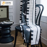 DIHIN HOME Cartoon Piano Printed Curtains With Lace ,Blackout Grommet Window Curtain for Living Room ,52x63-inch,1 Panel Roman Shades Curtains Window Blinds custom curtains blackout curtains curtains for living room sheer curtains curtain fabric linen curtains kitchen curtains velvet curtains pinch pleat curtains bay window curtains outdoor curtains pleated curtains floral curtains dining room curtains kitchen valances drapes for bedroom patio curtains nursery curtains grommet curtains