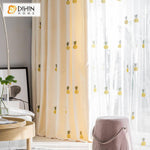 DIHIN HOME Cartoon Pineapple Emboridered,Blackout Grommet Window Curtain for Living Room ,52x63-inch,1 Panel Roman Shades Curtains Window Blinds custom curtains blackout curtains curtains for living room sheer curtains curtain fabric linen curtains kitchen curtains velvet curtains pinch pleat curtains bay window curtains outdoor curtains pleated curtains floral curtains dining room curtains kitchen valances drapes for bedroom patio curtains nursery curtains grommet curtains