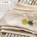 DIHIN HOME Cartoon Pineapple Emboridered,Blackout Grommet Window Curtain for Living Room ,52x63-inch,1 Panel Roman Shades Curtains Window Blinds custom curtains blackout curtains curtains for living room sheer curtains curtain fabric linen curtains kitchen curtains velvet curtains pinch pleat curtains bay window curtains outdoor curtains pleated curtains floral curtains dining room curtains kitchen valances drapes for bedroom patio curtains nursery curtains grommet curtains