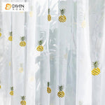DIHIN HOME Cartoon Pineapple Emboridered,Blackout Grommet Window Curtain for Living Room ,52x63-inch,1 Panel Roman Shades Curtains Window Blinds custom curtains blackout curtains curtains for living room sheer curtains curtain fabric linen curtains kitchen curtains velvet curtains pinch pleat curtains bay window curtains outdoor curtains pleated curtains floral curtains dining room curtains kitchen valances drapes for bedroom patio curtains nursery curtains grommet curtains