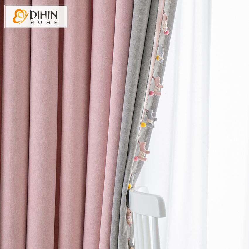 DIHIN HOME Cartoon Pink and Grey Color Little Pony Toys,Blackout Grommet Window Curtain for Living Room ,52x63-inch,1 Panel Roman Shades Curtains Window Blinds custom curtains blackout curtains curtains for living room sheer curtains curtain fabric linen curtains kitchen curtains velvet curtains pinch pleat curtains bay window curtains outdoor curtains pleated curtains floral curtains dining room curtains kitchen valances drapes for bedroom patio curtains nursery curtains grommet curtains