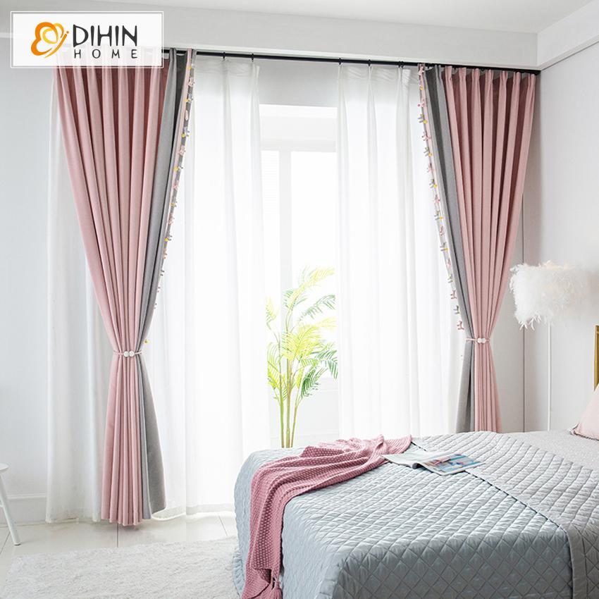 DIHIN HOME Cartoon Pink and Grey Color Little Pony Toys,Blackout Grommet Window Curtain for Living Room ,52x63-inch,1 Panel Roman Shades Curtains Window Blinds custom curtains blackout curtains curtains for living room sheer curtains curtain fabric linen curtains kitchen curtains velvet curtains pinch pleat curtains bay window curtains outdoor curtains pleated curtains floral curtains dining room curtains kitchen valances drapes for bedroom patio curtains nursery curtains grommet curtains