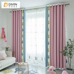 DIHIN HOME Cartoon Pink Color Bear Spliced Curtains，Blackout Grommet Window Curtain for Living Room ,52x63-inch,1 Panel Roman Shades Curtains Window Blinds custom curtains blackout curtains curtains for living room sheer curtains curtain fabric linen curtains kitchen curtains velvet curtains pinch pleat curtains bay window curtains outdoor curtains pleated curtains floral curtains dining room curtains kitchen valances drapes for bedroom patio curtains nursery curtains grommet curtains