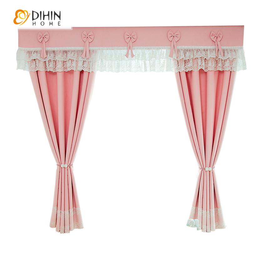 DIHIN HOME Cartoon Pink Color Curtain With Valance,Blackout Curtains Grommet Window Curtain for Living Room ,52x84-inch,1 Panel Roman Shades Curtains Window Blinds custom curtains blackout curtains curtains for living room sheer curtains curtain fabric linen curtains kitchen curtains velvet curtains pinch pleat curtains bay window curtains outdoor curtains pleated curtains floral curtains dining room curtains kitchen valances drapes for bedroom patio curtains nursery curtains grommet curtains