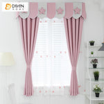 DIHIN HOME Cartoon Pink Color Printed Curtain With Valance,Blackout Curtains Grommet Window Curtain for Living Room ,52x84-inch,1 Panel Roman Shades Curtains Window Blinds custom curtains blackout curtains curtains for living room sheer curtains curtain fabric linen curtains kitchen curtains velvet curtains pinch pleat curtains bay window curtains outdoor curtains pleated curtains floral curtains dining room curtains kitchen valances drapes for bedroom patio curtains nursery curtains grommet curtains