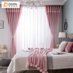 DIHIN HOME Cartoon Pink Color Spliced Curtains ,Blackout Grommet Window Curtain for Living Room ,52x63-inch,1 Panel Roman Shades Curtains Window Blinds custom curtains blackout curtains curtains for living room sheer curtains curtain fabric linen curtains kitchen curtains velvet curtains pinch pleat curtains bay window curtains outdoor curtains pleated curtains floral curtains dining room curtains kitchen valances drapes for bedroom patio curtains nursery curtains grommet curtains