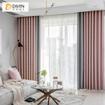 DIHIN HOME Cartoon Pink Fabric Blue Dogs Embroideried,Blackout Grommet Window Curtain for Living Room ,52x63-inch,1 Panel Roman Shades Curtains Window Blinds custom curtains blackout curtains curtains for living room sheer curtains curtain fabric linen curtains kitchen curtains velvet curtains pinch pleat curtains bay window curtains outdoor curtains pleated curtains floral curtains dining room curtains kitchen valances drapes for bedroom patio curtains nursery curtains grommet curtains