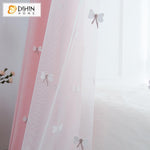 DIHIN HOME Cartoon Pink Little Butterfly Curtains，Blackout Grommet Window Curtain for Living Room ,52x63-inch,1 Panel Roman Shades Curtains Window Blinds custom curtains blackout curtains curtains for living room sheer curtains curtain fabric linen curtains kitchen curtains velvet curtains pinch pleat curtains bay window curtains outdoor curtains pleated curtains floral curtains dining room curtains kitchen valances drapes for bedroom patio curtains nursery curtains grommet curtains
