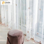 DIHIN HOME Cartoon Pink Little Butterfly Embroidered ,Blackout Grommet Window Curtain for Living Room ,52x63-inch,1 Panel Roman Shades Curtains Window Blinds custom curtains blackout curtains curtains for living room sheer curtains curtain fabric linen curtains kitchen curtains velvet curtains pinch pleat curtains bay window curtains outdoor curtains pleated curtains floral curtains dining room curtains kitchen valances drapes for bedroom patio curtains nursery curtains grommet curtains