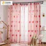 DIHIN HOME Cartoon Pink Strawberry Printed,Half Blackout Curtains Grommet Window Curtain for Living Room ,52x63-inch,1 Panel Roman Shades Curtains Window Blinds custom curtains blackout curtains curtains for living room sheer curtains curtain fabric linen curtains kitchen curtains velvet curtains pinch pleat curtains bay window curtains outdoor curtains pleated curtains floral curtains dining room curtains kitchen valances drapes for bedroom patio curtains nursery curtains grommet curtains