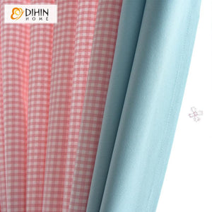 DIHIN HOME Cartoon Pink Striped Style Star and Moon Printed Curtain With Valance,Blackout Curtains Grommet Window Curtain for Living Room ,52x84-inch,1 Panel Roman Shades Window Curtains Curtains Window Blinds Curtains Drapes linen drapery curtains and drapes windows drapes custom curtains blackout curtains curtains for living room window shades sheer curtains curtain fabric window treatments custom drapery