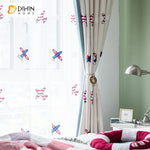 DIHIN HOME Cartoon Small Plane Embroidered Curtain ,Blackout Curtains Grommet Window Curtain for Living Room ,52x84-inch,1 Panel Roman Shades Curtains Window Blinds custom curtains blackout curtains curtains for living room sheer curtains curtain fabric linen curtains kitchen curtains velvet curtains pinch pleat curtains bay window curtains outdoor curtains pleated curtains floral curtains dining room curtains kitchen valances drapes for bedroom patio curtains nursery curtains grommet curtains