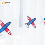 DIHIN HOME Cartoon Small Plane Embroidered Curtain ,Blackout Curtains Grommet Window Curtain for Living Room ,52x84-inch,1 Panel Roman Shades Curtains Window Blinds custom curtains blackout curtains curtains for living room sheer curtains curtain fabric linen curtains kitchen curtains velvet curtains pinch pleat curtains bay window curtains outdoor curtains pleated curtains floral curtains dining room curtains kitchen valances drapes for bedroom patio curtains nursery curtains grommet curtains
