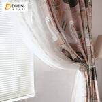 DIHIN HOME Cartoon Swan Printed,Blackout Grommet Window Curtain for Living Room ,52x63-inch,1 Panel Roman Shades Curtains Window Blinds custom curtains blackout curtains curtains for living room sheer curtains curtain fabric linen curtains kitchen curtains velvet curtains pinch pleat curtains bay window curtains outdoor curtains pleated curtains floral curtains dining room curtains kitchen valances drapes for bedroom patio curtains nursery curtains grommet curtains