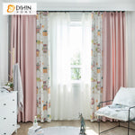 DIHIN HOME Cartoon Thickening Pink Color Homeland Printed,Blackout Grommet Window Curtain for Living Room ,52x63-inch,1 Panel Roman Shades Curtains Window Blinds custom curtains blackout curtains curtains for living room sheer curtains curtain fabric linen curtains kitchen curtains velvet curtains pinch pleat curtains bay window curtains outdoor curtains pleated curtains floral curtains dining room curtains kitchen valances drapes for bedroom patio curtains nursery curtains grommet curtains