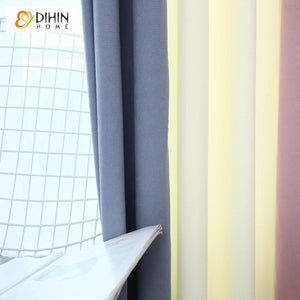 DIHIN HOME Cartoon Three Colors Striped Curtains,Blackout Grommet Window Curtain for Living Room ,52x63-inch,1 Panel Roman Shades Curtains Window Blinds custom curtains blackout curtains curtains for living room sheer curtains curtain fabric linen curtains kitchen curtains velvet curtains pinch pleat curtains bay window curtains outdoor curtains pleated curtains floral curtains dining room curtains kitchen valances drapes for bedroom patio curtains nursery curtains grommet curtains