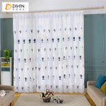 DIHIN HOME Cartoon Trees Embroidered,Sheer Curtain, Grommet Window Curtain for Living Room ,52x63-inch,1 Panel Roman Shades Curtains Window Blinds custom curtains blackout curtains curtains for living room sheer curtains curtain fabric linen curtains kitchen curtains velvet curtains pinch pleat curtains bay window curtains outdoor curtains pleated curtains floral curtains dining room curtains kitchen valances drapes for bedroom patio curtains nursery curtains grommet curtains
