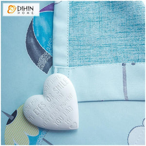 DIHIN HOME Cartoon Umbrella Printed,Blackout Grommet Window Curtain for Living Room ,52x63-inch,1 Panel Roman Shades Curtains Window Blinds custom curtains blackout curtains curtains for living room sheer curtains curtain fabric linen curtains kitchen curtains velvet curtains pinch pleat curtains bay window curtains outdoor curtains pleated curtains floral curtains dining room curtains kitchen valances drapes for bedroom patio curtains nursery curtains grommet curtains