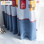 DIHIN HOME Cartoon Windmill Embroidered Curtain With Valance,Blackout Curtains Grommet Window Curtain for Living Room ,52x84-inch,1 Panel Roman Shades Curtains Window Blinds custom curtains blackout curtains curtains for living room sheer curtains curtain fabric linen curtains kitchen curtains velvet curtains pinch pleat curtains bay window curtains outdoor curtains pleated curtains floral curtains dining room curtains kitchen valances drapes for bedroom patio curtains nursery curtains grommet curtains